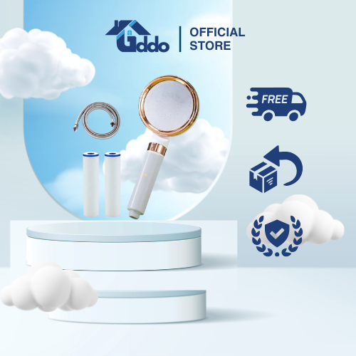 Bộ Bát Sen Tăng Áp Tích Hợp Bông Lọc Hoạt Tính Kèm Dây 1m5 - TIDDO