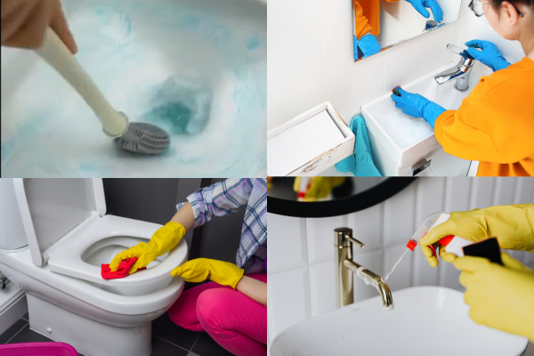 Dọn dẹp phòng tắm hàng ngày